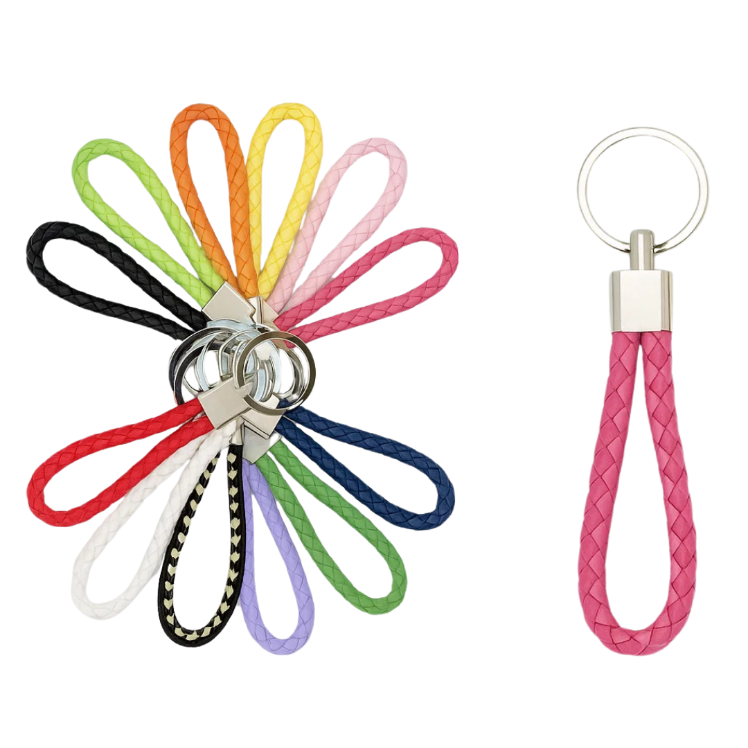 PORTACHIAVI CORDA INTRECCIATA 12 COL ASS 10CM