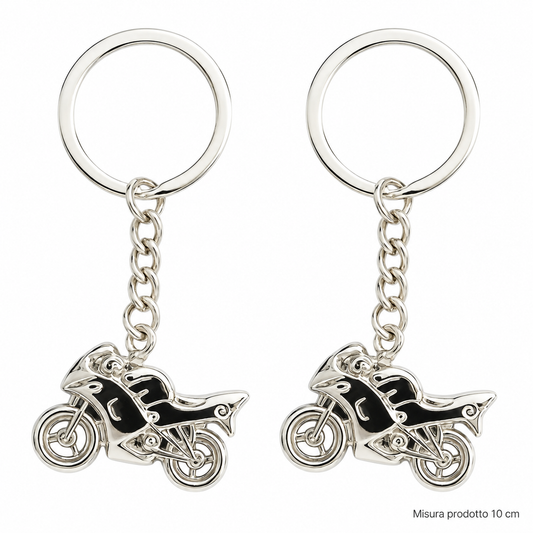 Portachiavi in Metallo Moto Sportiva 10 cm – Sorprese per Uova di Pasqua – immagine principale su sfondo bianco