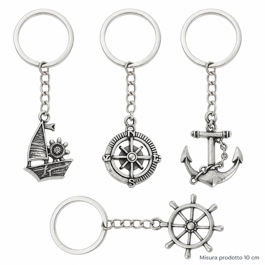 Portachiavi in Metallo “Navigator” 10 cm – Sorprese per Uova di Pasqua – immagine principale su sfondo bianco