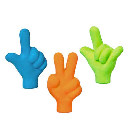 GOMMA COPRI MATITA MANO COL.ASS 5CM