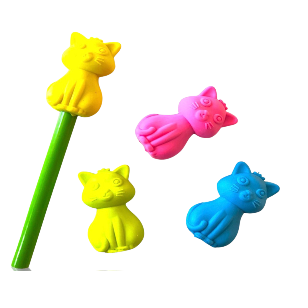 GOMMA COPRI MATITA GATTO 4X2CM