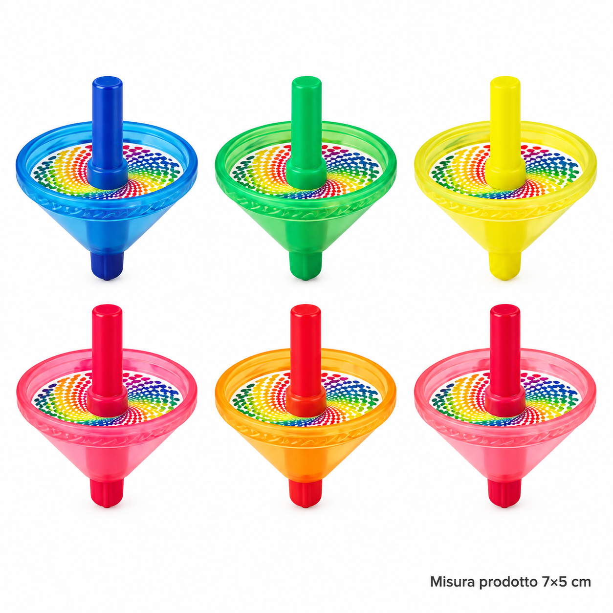 Pennarello Trottola – 6 Colori 7×5 cm – Sorprese per Uova di Pasqua – immagine principale su sfondo bianco