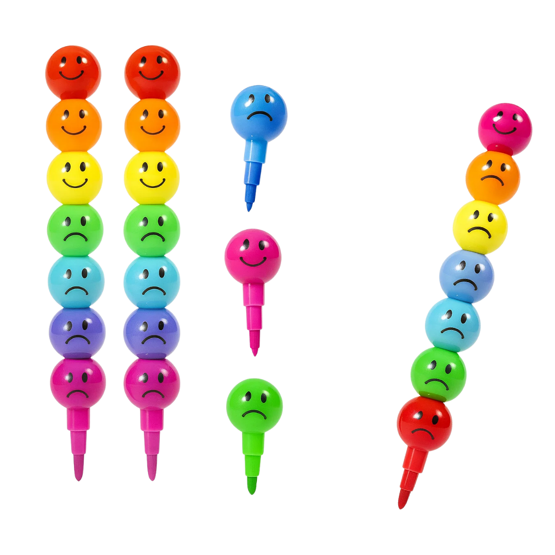 PASTELLO A CERA SMILE 7COLORI 15 CM