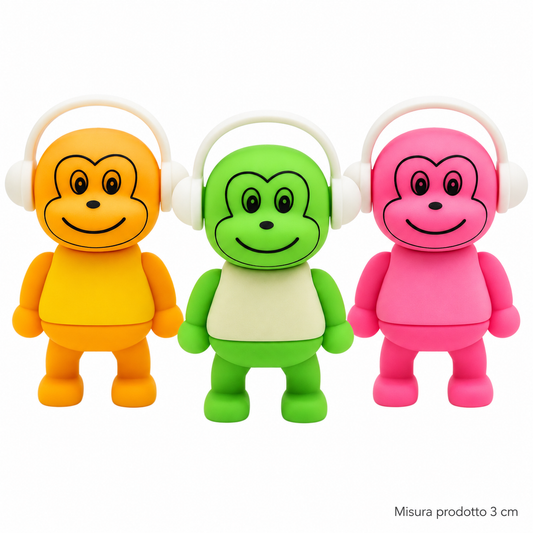 Gomma Scimmietta 3 cm – Sorprese per Uova di Pasqua e Gadget Bambini – immagine principale su sfondo bianco