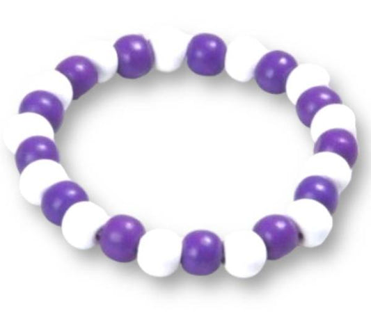 BRACCIALE LEGNO VIOLA