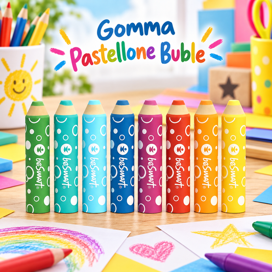 Gomma Pastellone Buble 7 cm – Sorpresa per Uova di Pasqua – immagine ambientata