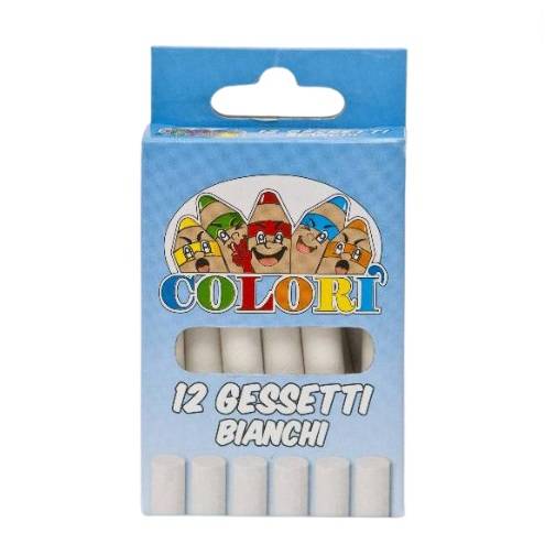 BOX 12 GESSETTI BIANCHI COLORI'