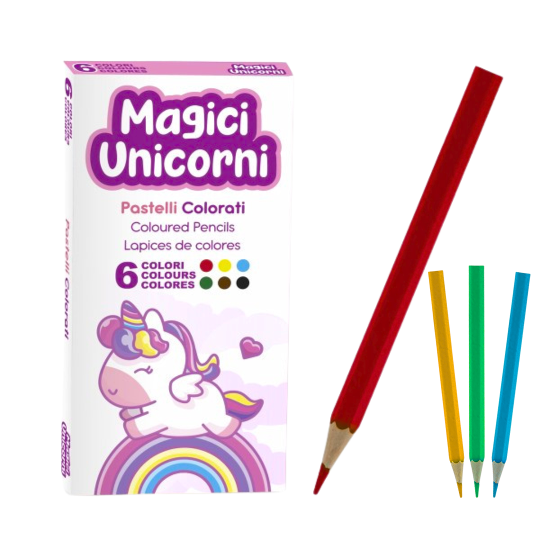 BOX 6 PASTELLI MAGICI UNICORNI