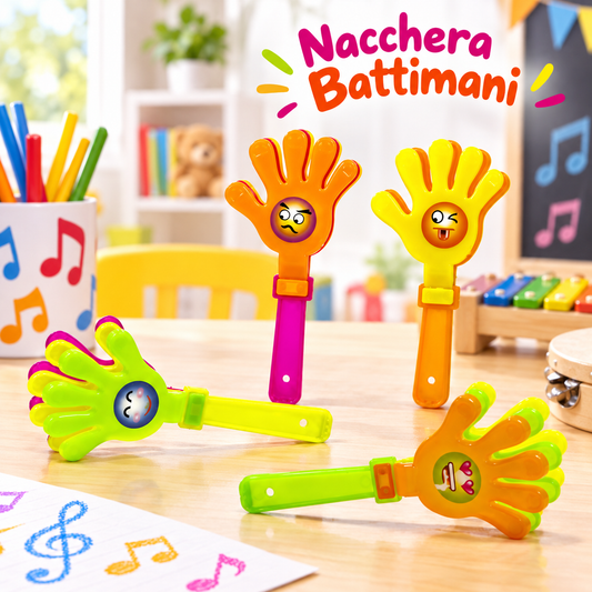 Nacchera Battimani 12 cm – Sorprese per Uova di Pasqua – immagine ambientata