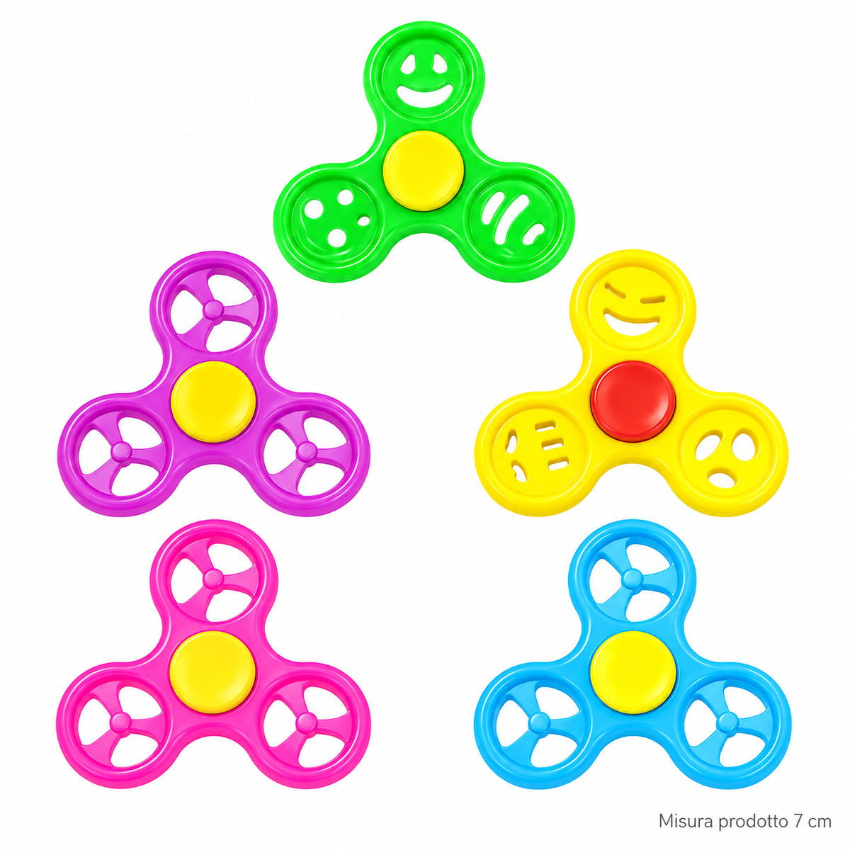 Spinner Colorati 7 cm – Sorprese per Uova di Pasqua – immagine principale su sfondo bianco