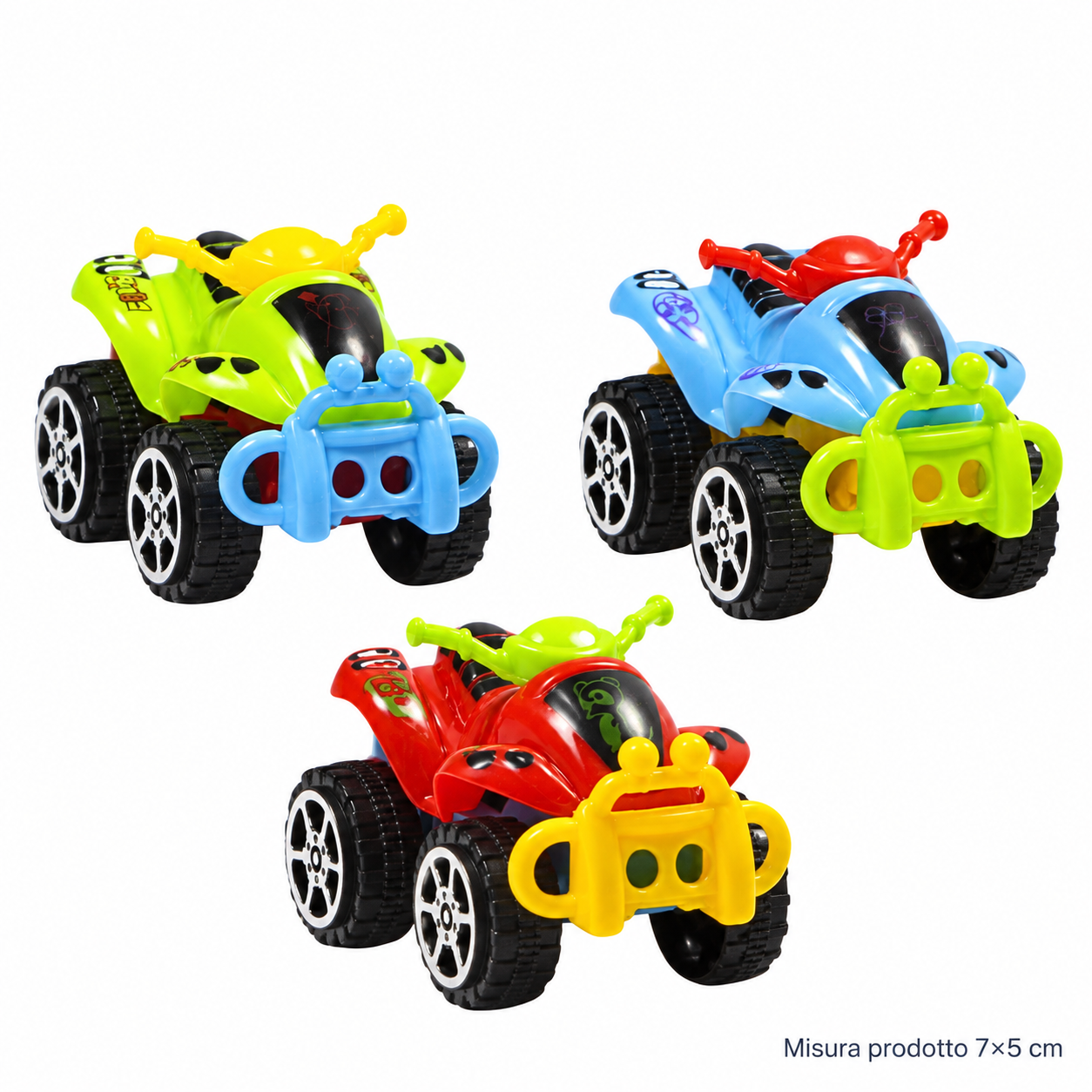 Quad Retrocarica 7×5 cm – Sorprese per Uova di Pasqua – immagine principale su sfondo bianco