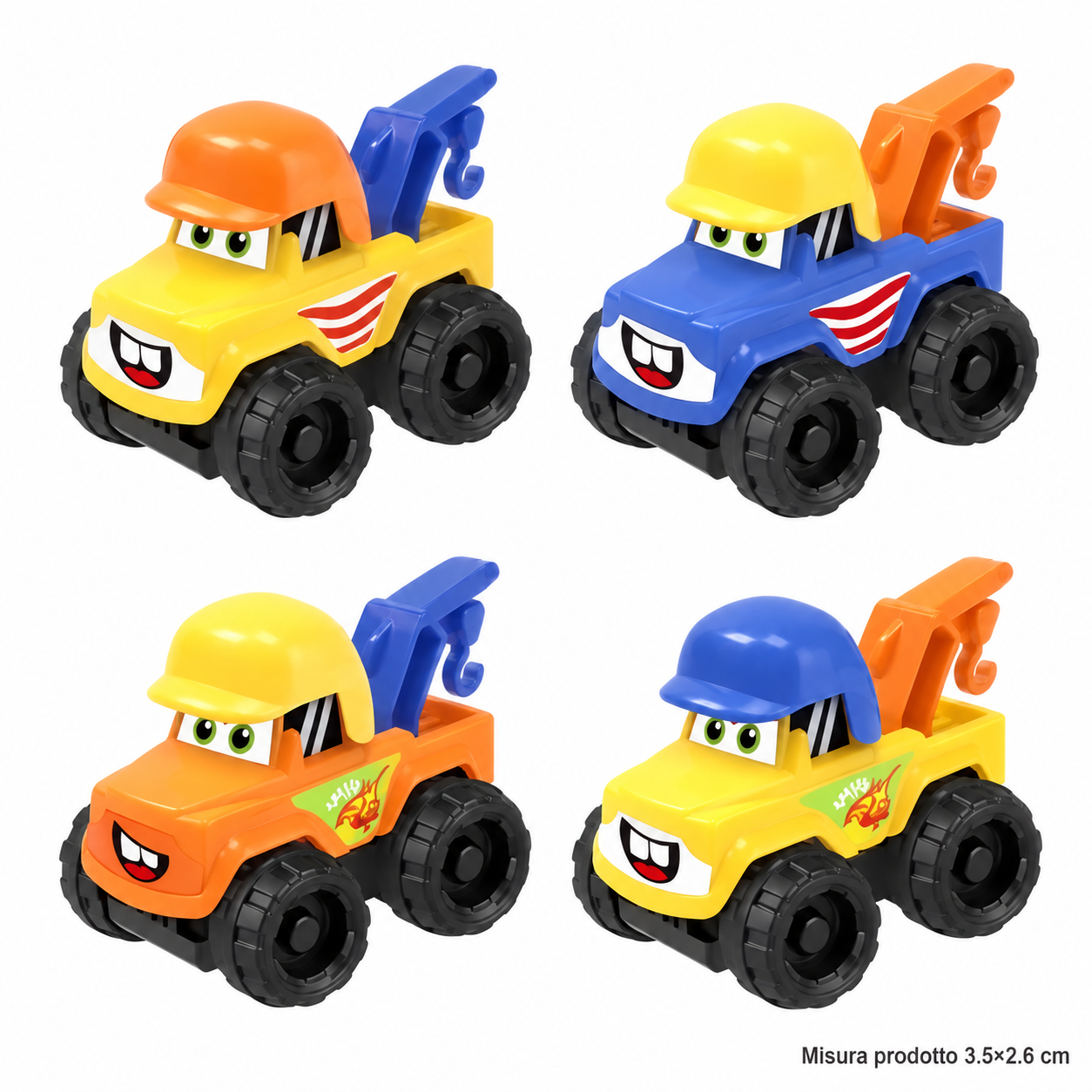 Bussolotto Construction Cars Assortiti – Sorprese per Uova di Pasqua – immagine principale su sfondo bianco