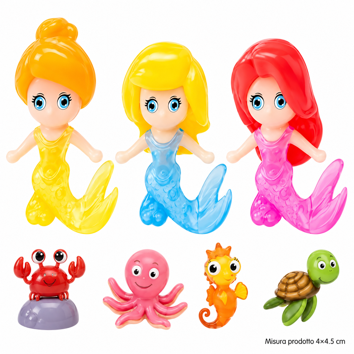 Bussolotto Sirene del Mare Assortiti – Sorprese per Uova di Pasqua – immagine principale su sfondo bianco
