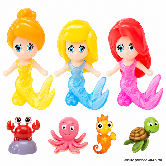 Bussolotto Sirene del Mare Assortiti – Sorprese per Uova di Pasqua – immagine principale su sfondo bianco