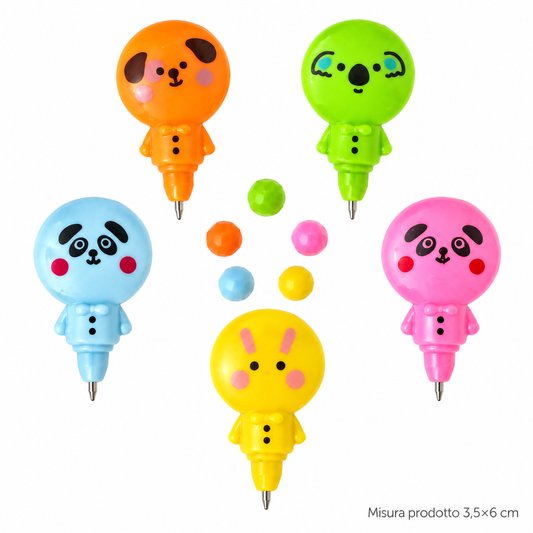 Mini Penna Animali Assortiti 3,5×6 cm – Sorprese per Uova di Pasqua – immagine principale su sfondo bianco