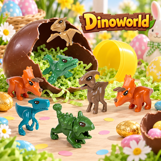 Bussolotto Dinoworld Assortiti – Sorprese per Uova di Pasqua – immagine ambientata