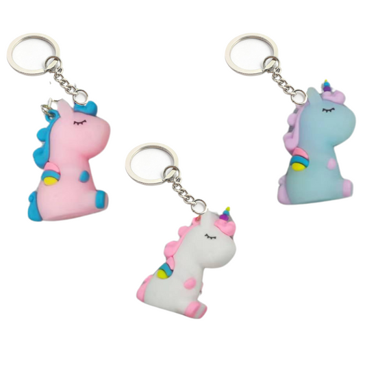 PORTACHIAVI SILICONE MAGICI UNICORNI