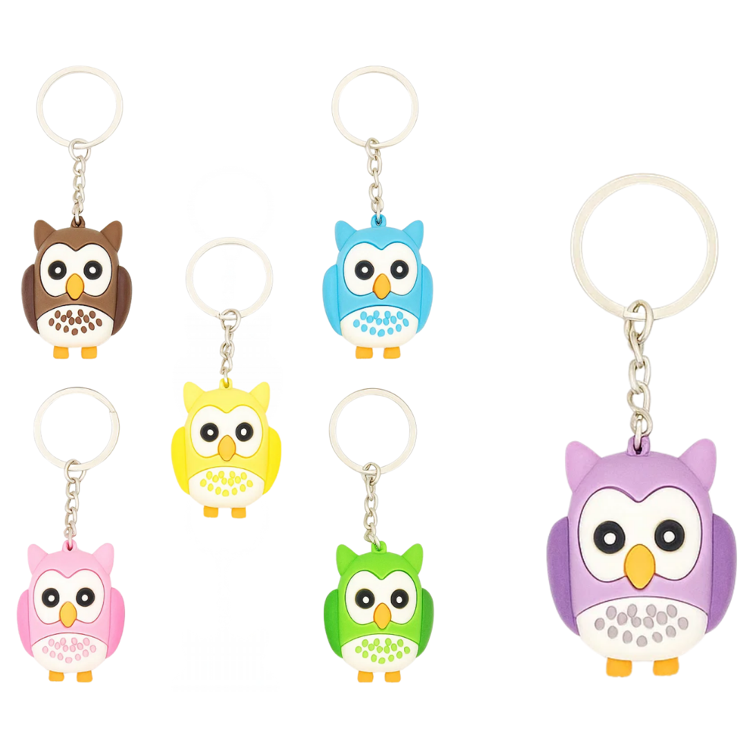 PORTACHIAVI SILICONE GUFETTI COLORATI 6X6CM