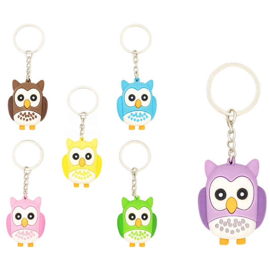 PORTACHIAVI SILICONE GUFETTI COLORATI 6X6CM