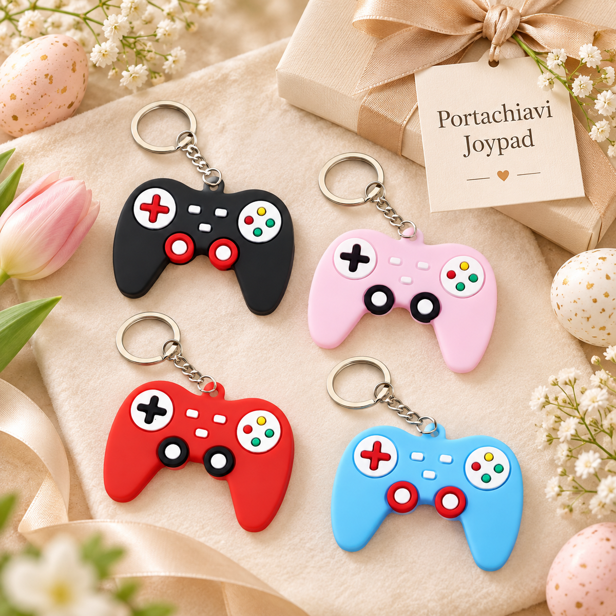Portachiavi Silicone Joypad – Sorprese per Uova di Pasqua – immagine ambientata
