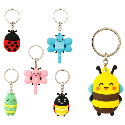 PORTACHIAVI SILICONE INSETTINI 6X6CM