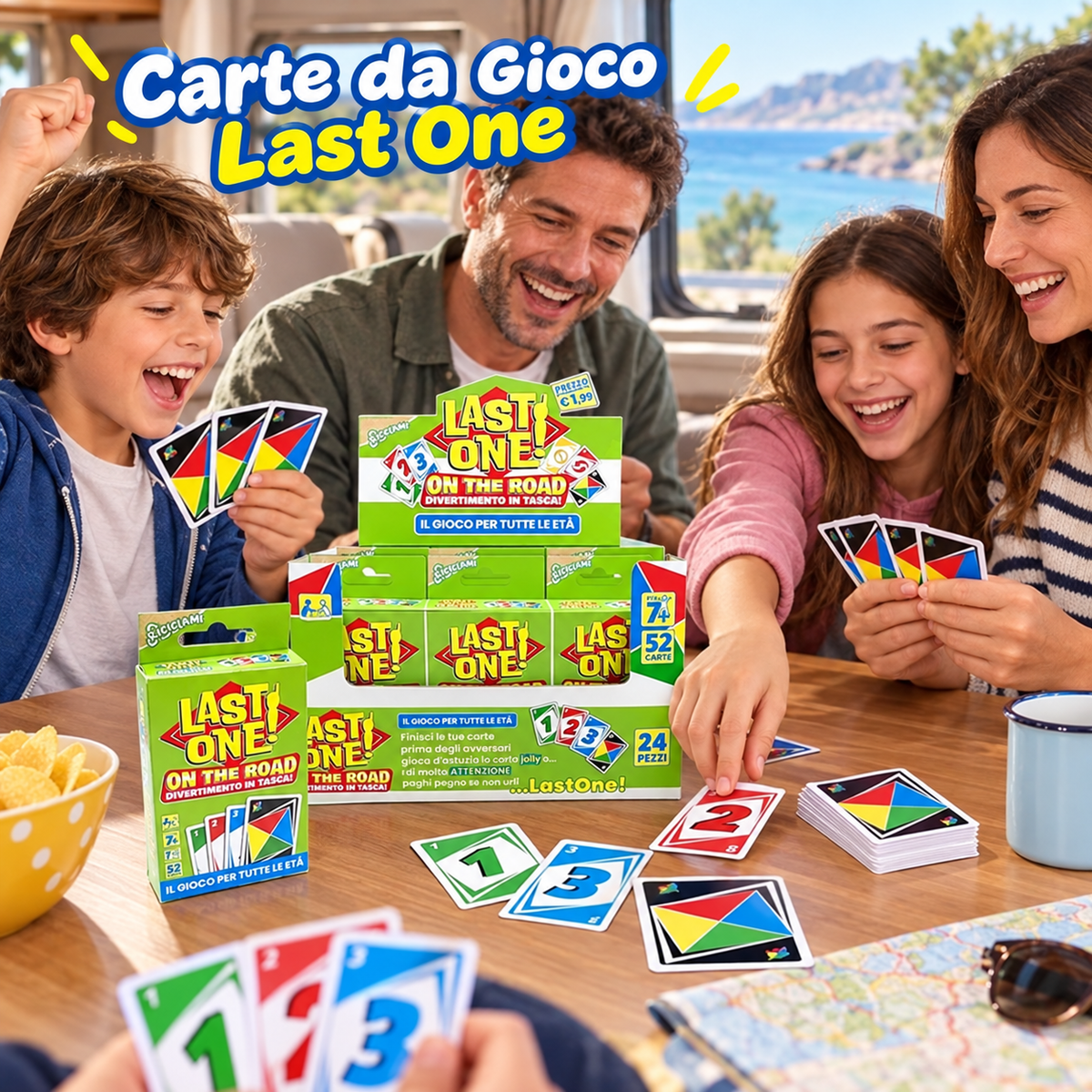 Carte da Gioco Last One da Viaggio - Sorpresa per Uova di Pasqua – immagine ambientata