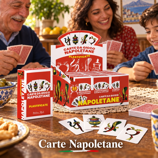 Carte da Gioco Napoletane - Sorprese per Uova di Pasqua – immagine ambientata