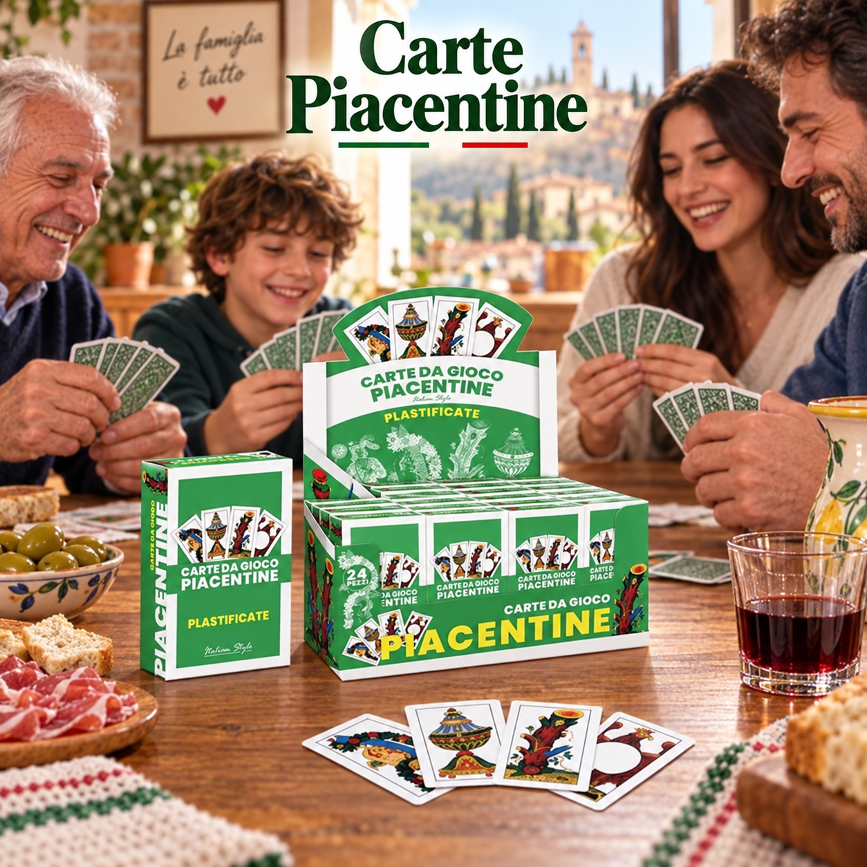 Carte Piacentine da Gioco - Sorprese per Uova di Pasqua – immagine ambientata