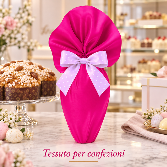 TESSUTO SATINATO FUXIA D.100 – immagine ambientata