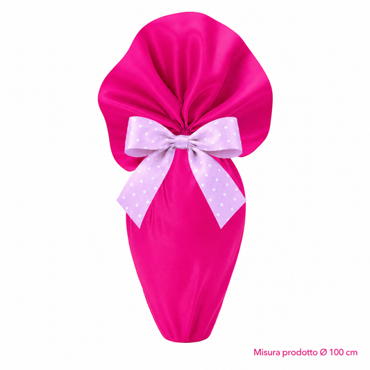 TESSUTO SATINATO FUXIA D.100 – immagine principale su sfondo bianco