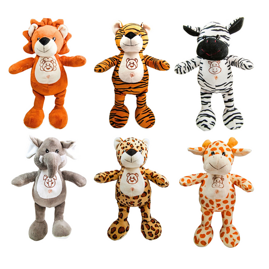 PELUCHE ANIMALI DELLA GIUNGLA 16CM