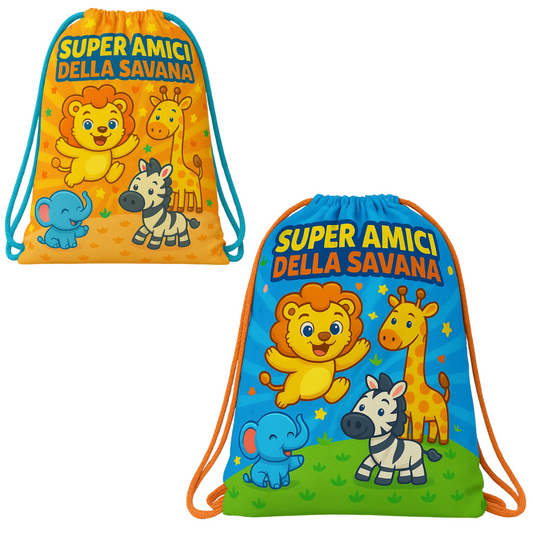 SACCA TEMPO LIBERO AMICI ANIMALI 42X35