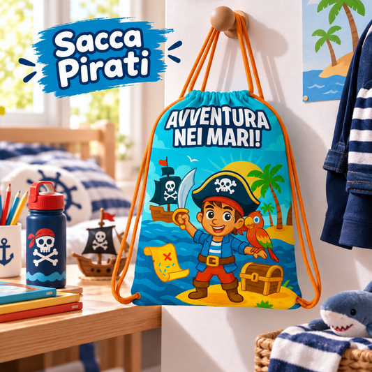 SACCA TEMPO LIBERO PIRATI 42X35 – immagine ambientata