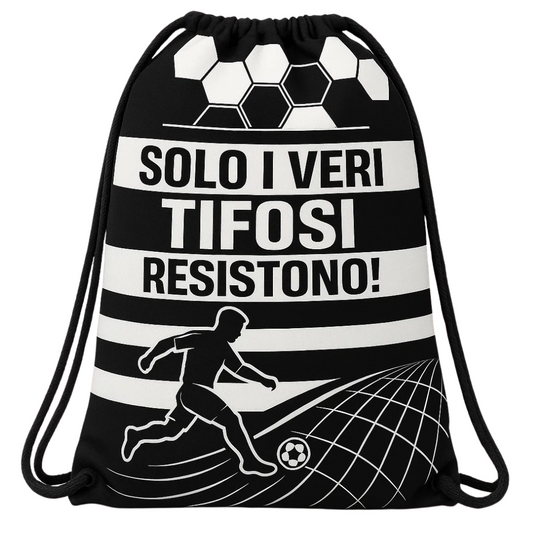 SACCA TEMPO LIBERO BIANCO NERO 42X35