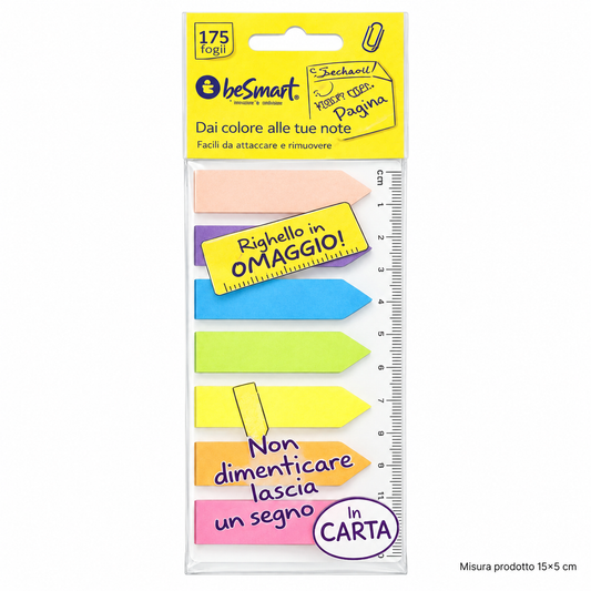 Segnapagina adesivi BeSmart in carta – sorpresa per uova di Pasqua – immagine principale su sfondo bianco