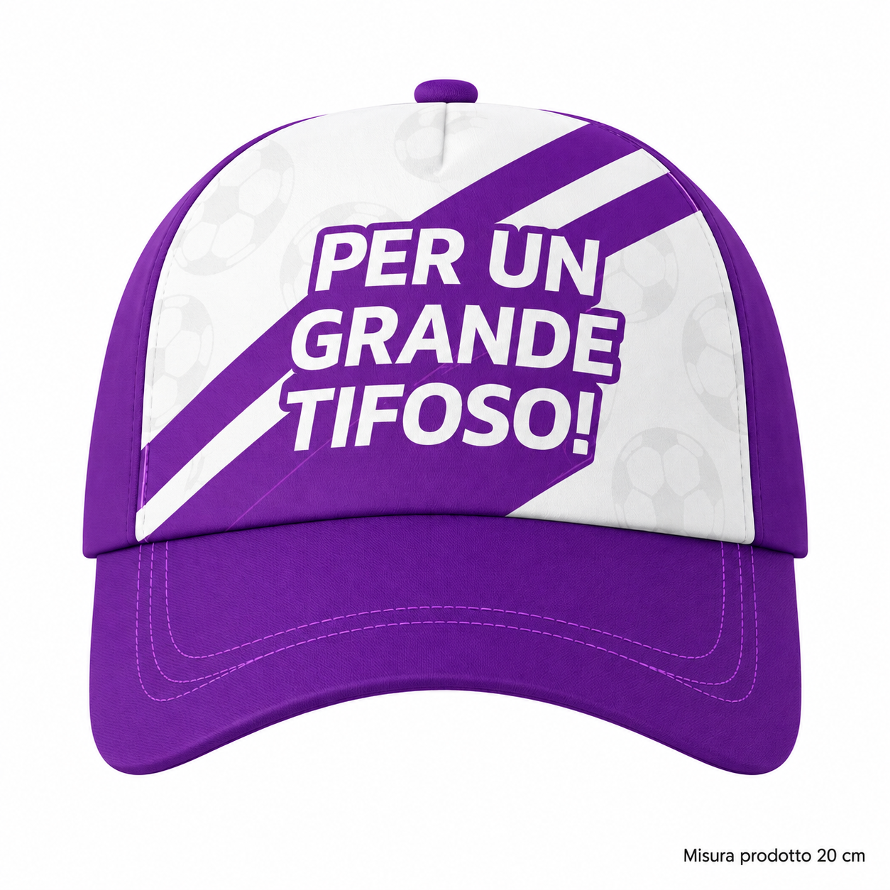 CAPPELLO C/VISIERA VIOLA – immagine principale su sfondo bianco