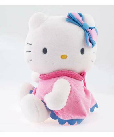 PELUCHE HELLO KITTY BLUE FLOWER 30 CM