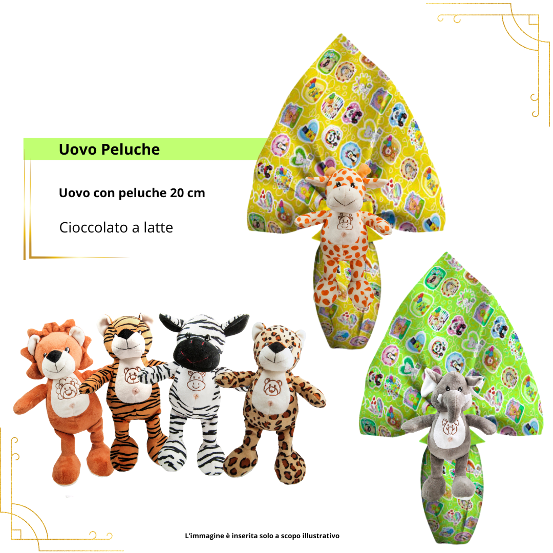 PELUCHE ANIMALI DELLA GIUNGLA CM.20