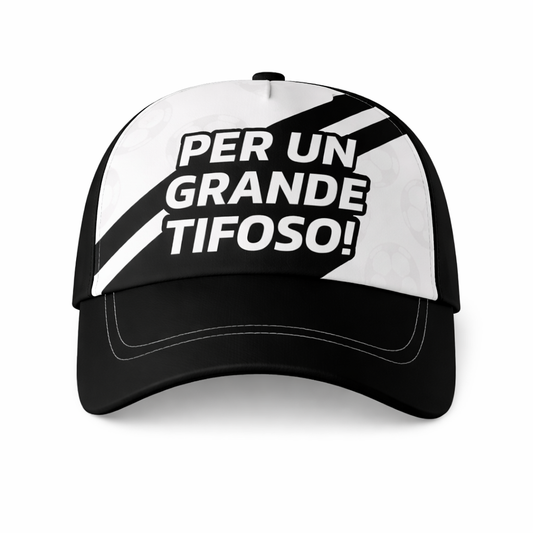 CAPPELLO C/VISIERA BIANCO NERO